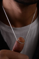 925 Sterling Silver Old Money 2mm Gourmet Chain