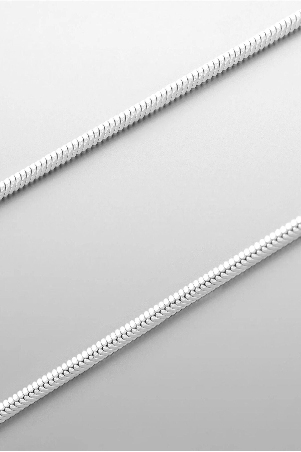 925 Sterling Silver Old Money Snake Chain