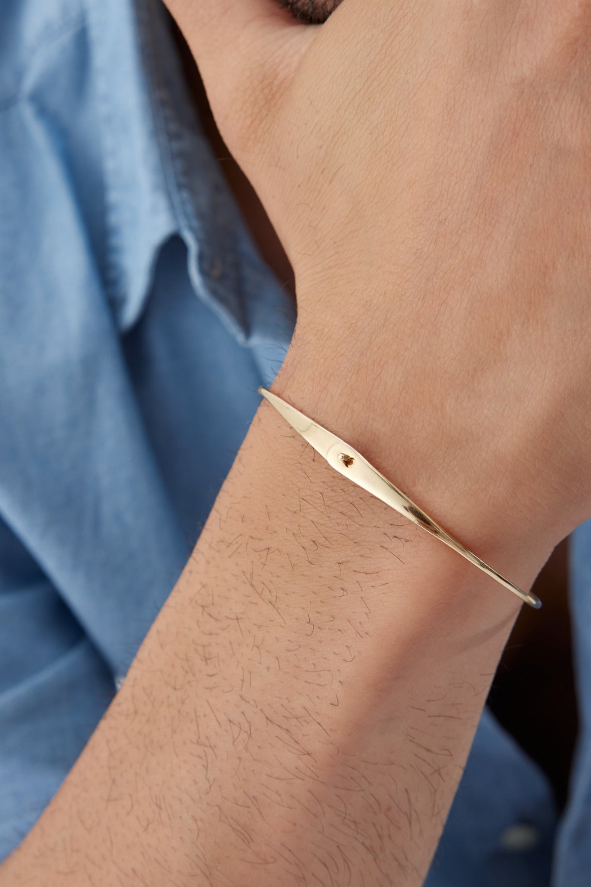 14 K Gold Kaplama 925 Ayar Gümüş Old Money Lades Bilezik
