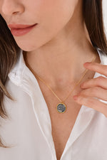 14K Gold Plated 925 Sterling Silver Antique Mermaid Necklace