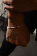 925 Sterling Silver Old Money Burmese Rope Bracelet