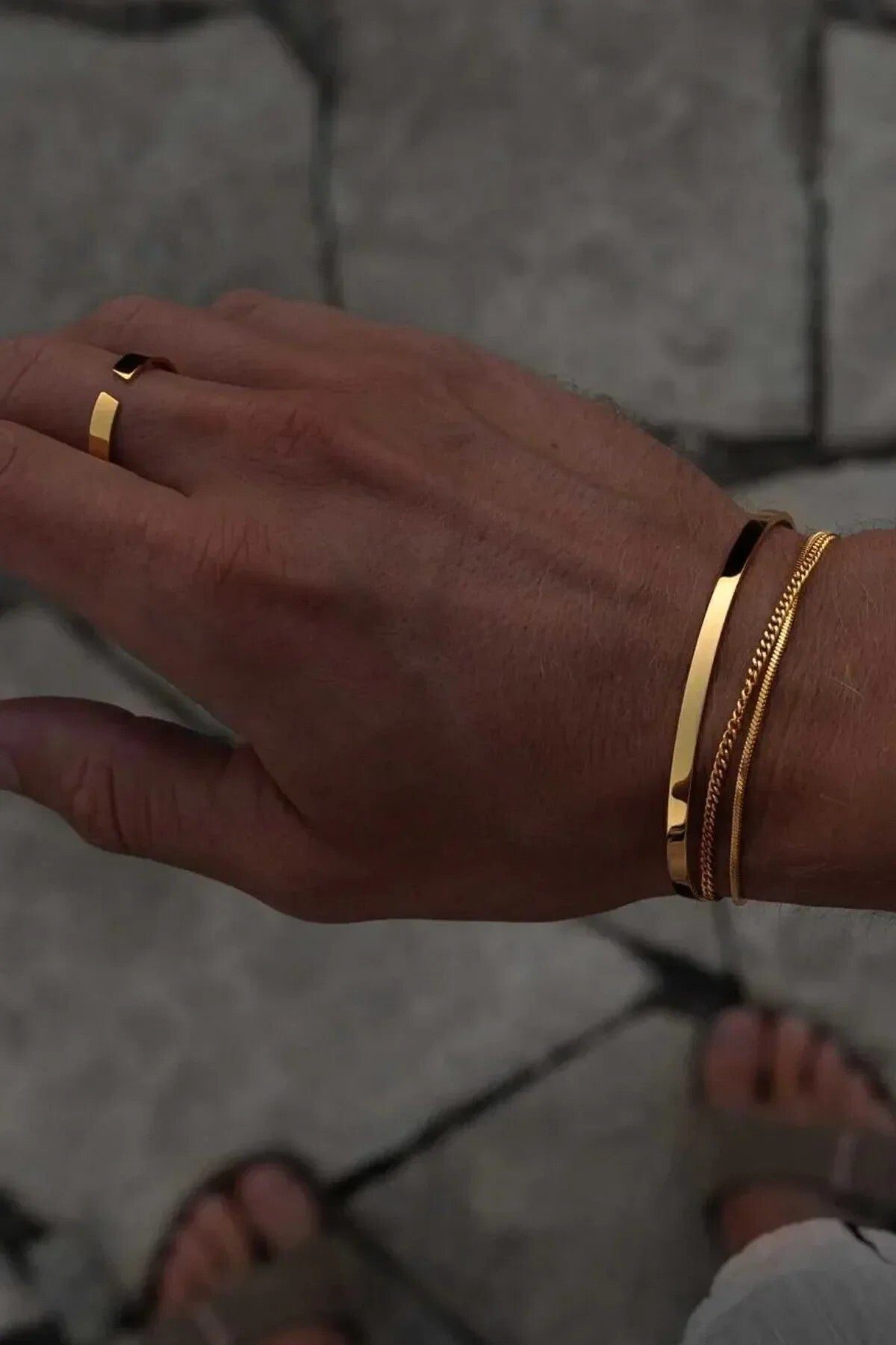 14K Gold Plated 925 Sterling Silver Old Money Gourmet Bracelet