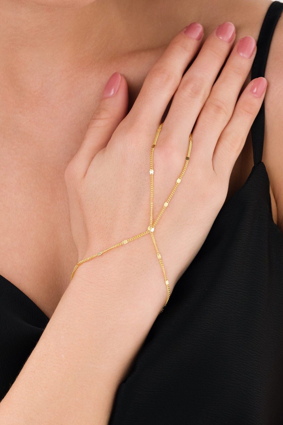 14 K Gold Kaplama 925 Ayar Gümüş Ince Pullu Şahmeran