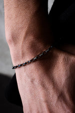 925 Sterling Silver Old Money Italian Oxidized Chunky Curb Bracelet
