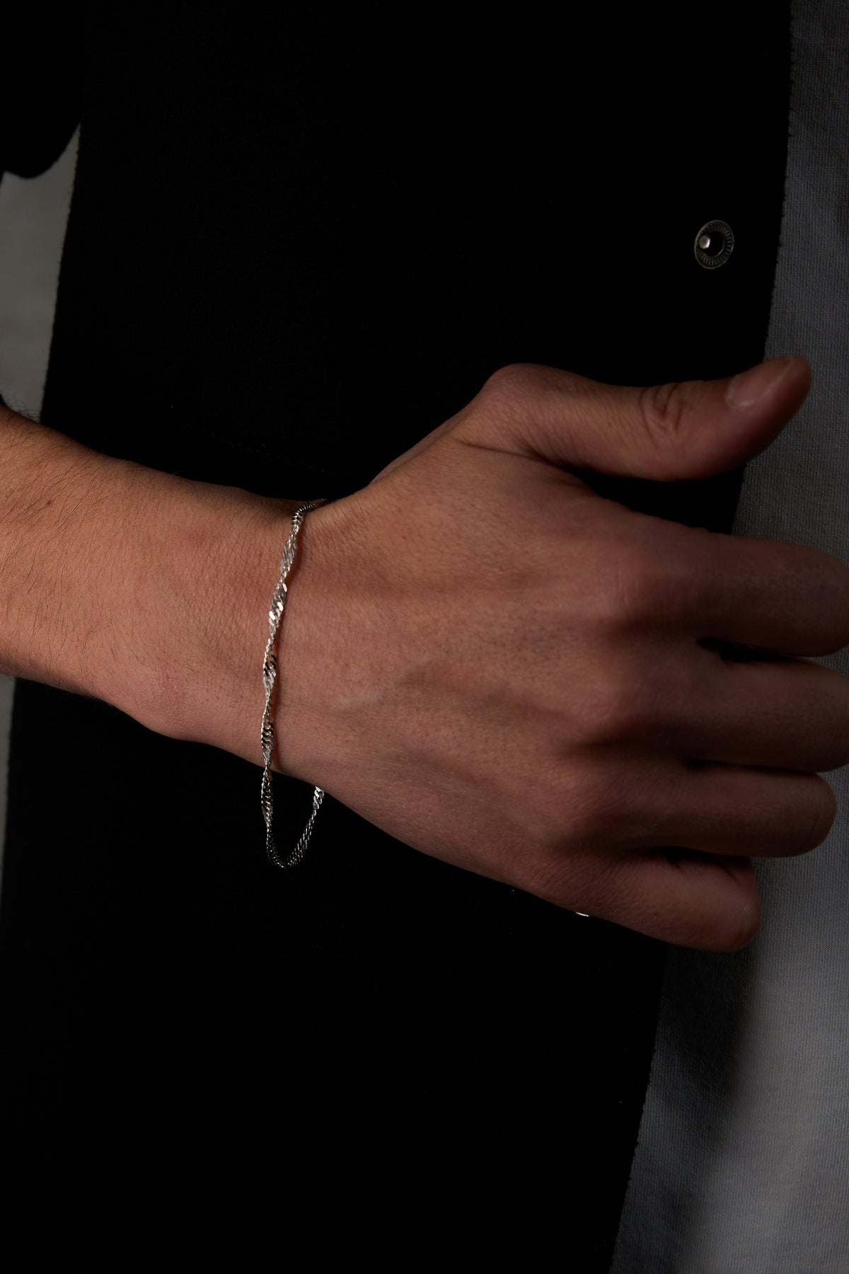 925 Ayar Gümüş Old Money İtalyan Singapur Bileklik