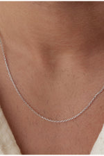 925 Sterling Silver Old Money Slim Foxtail Necklace