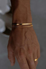14K Gold Plated 925 Sterling Silver Old Money Gourmet Bracelet