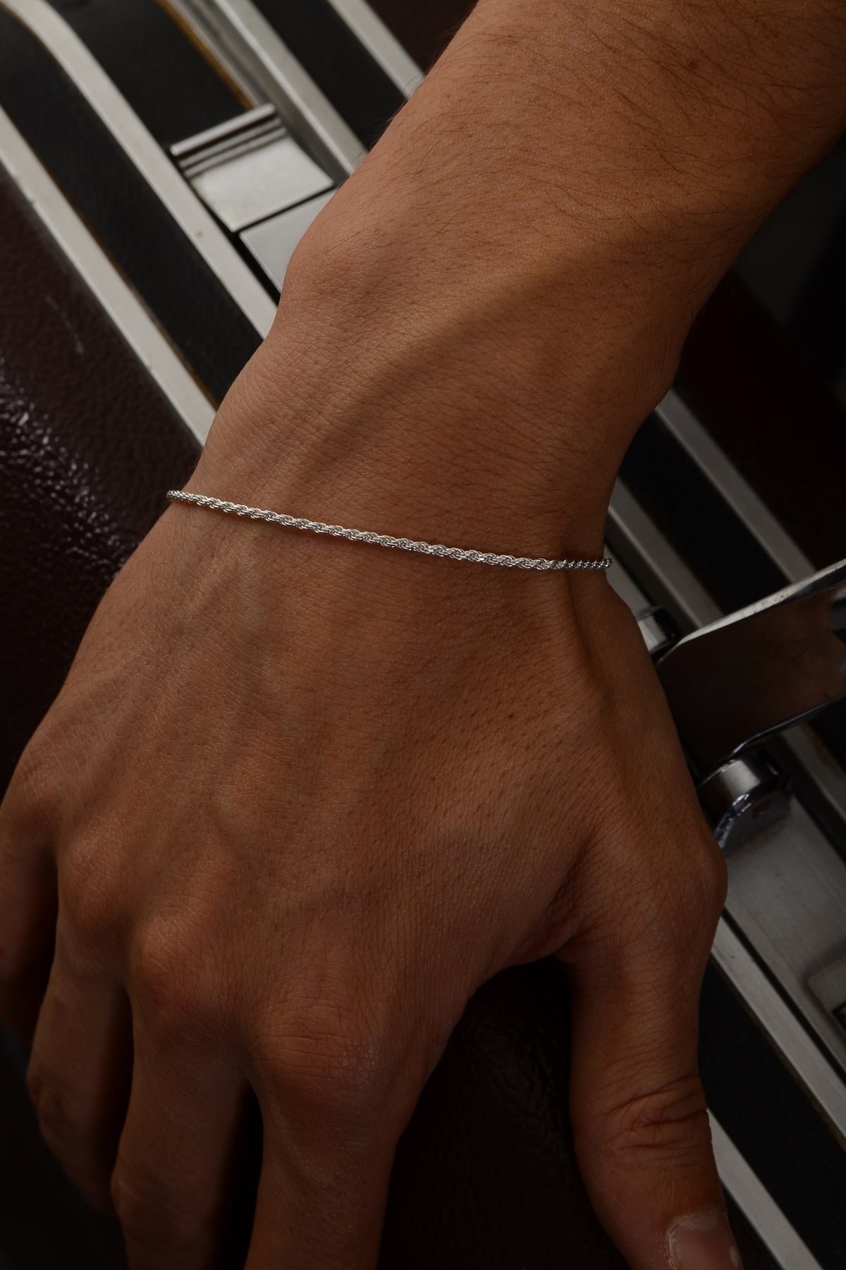 925 Sterling Silver Old Money Burmese Rope Bracelet