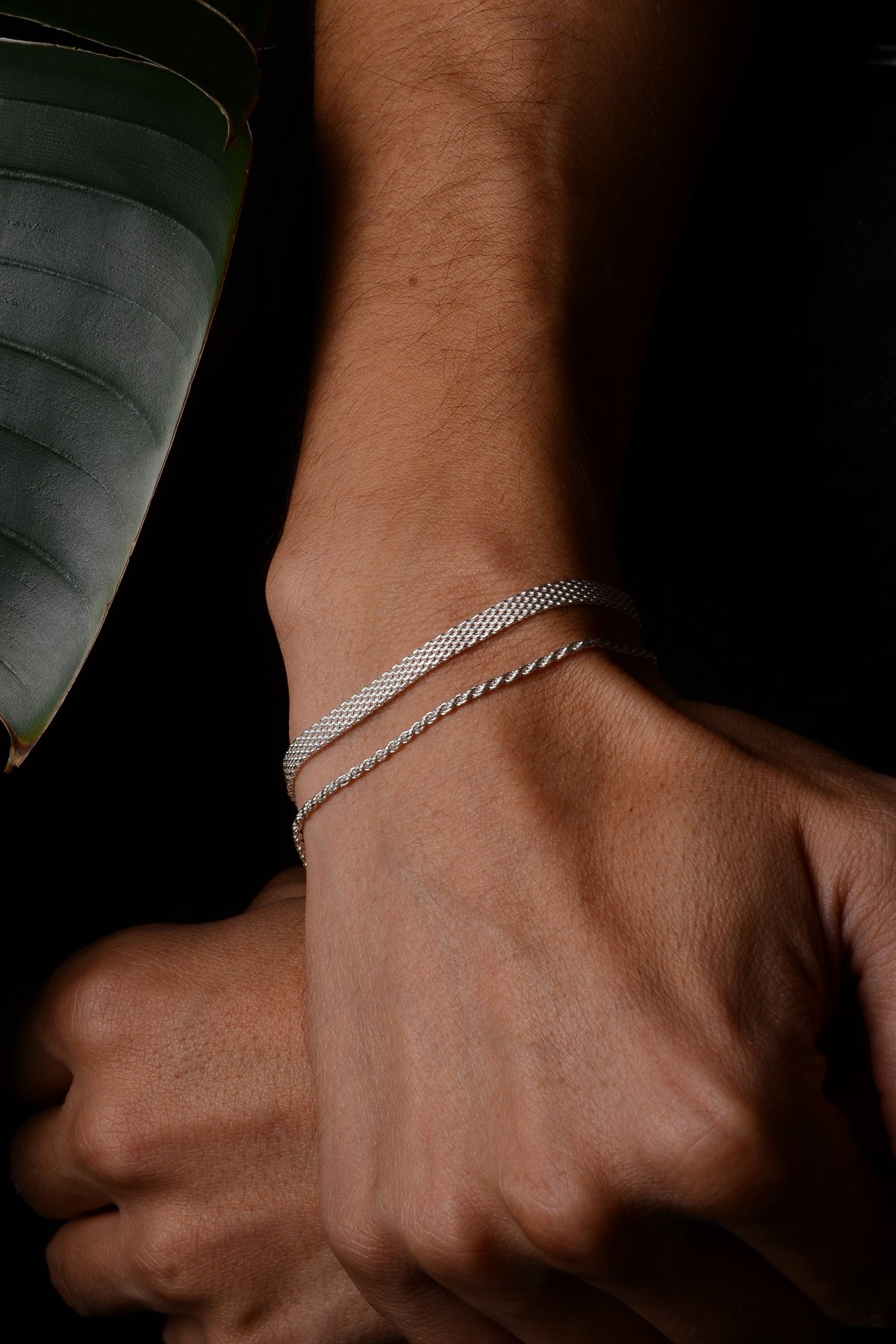 925 Sterling Silver Old Money Woven Bracelet – Men's