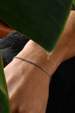 925 Sterling Silver Old Money Oxidized Dodge Bracelet