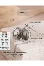 925 Sterling Silver Personalized Locket Photo Necklace