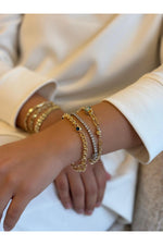14 K Gold Kaplama 925 Ayar Gümüş Nazar Göz Bileklik