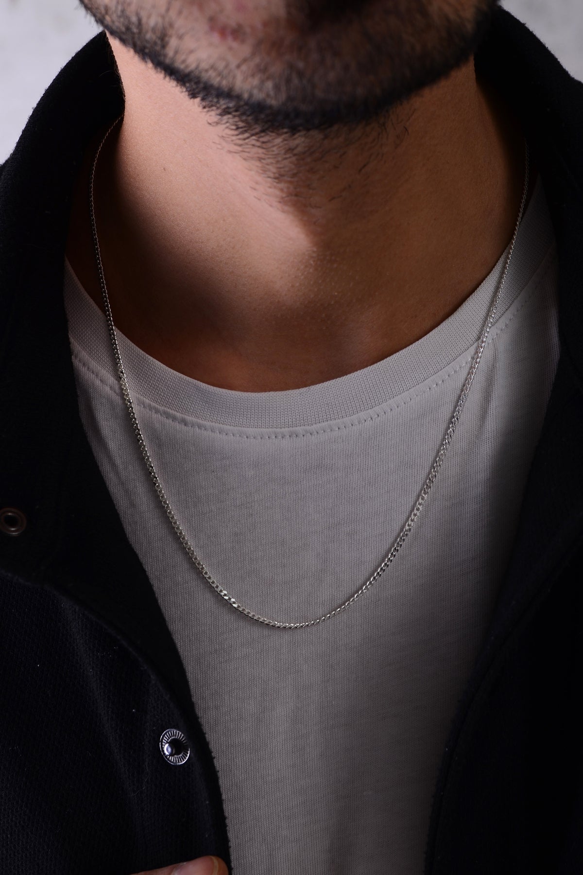 925 Sterling Silver Old Money 2mm Gourmet Chain