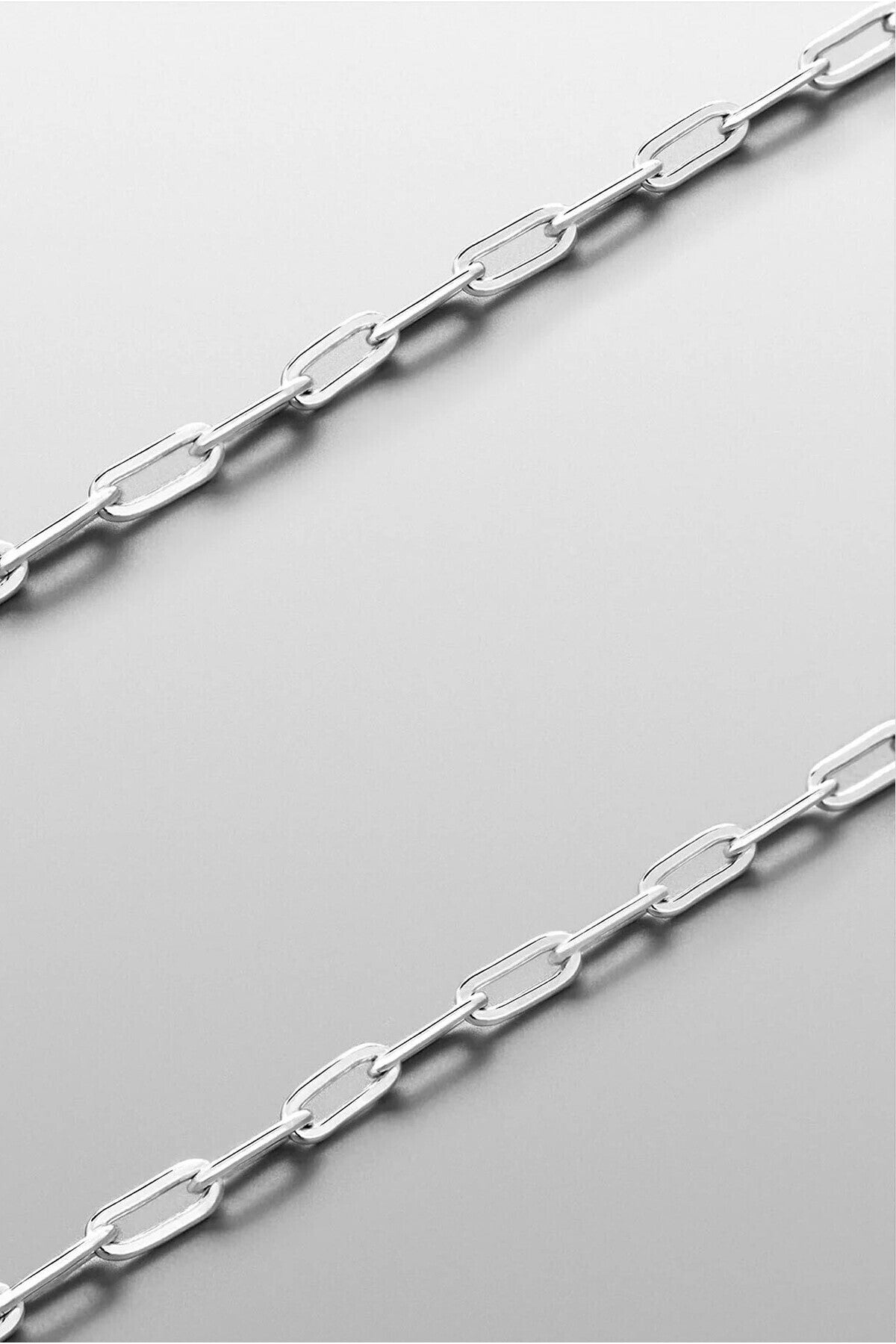 925 Sterling Silver Old Money Paperclip Chain