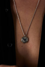 925 Sterling Silver Antique Deer Rope Chain Necklace