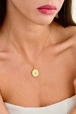 14K Gold Plated 925 Sterling Silver Handmade Zircon Necklace