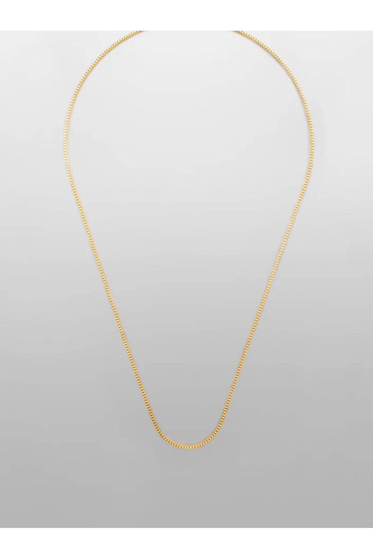 14 K Gold Kaplama 925 Ayar Gümüş Old Money Küp Zincir