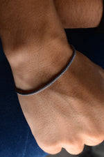 925 Sterling Silver Old Money Oxidized Popcorn Bracelet