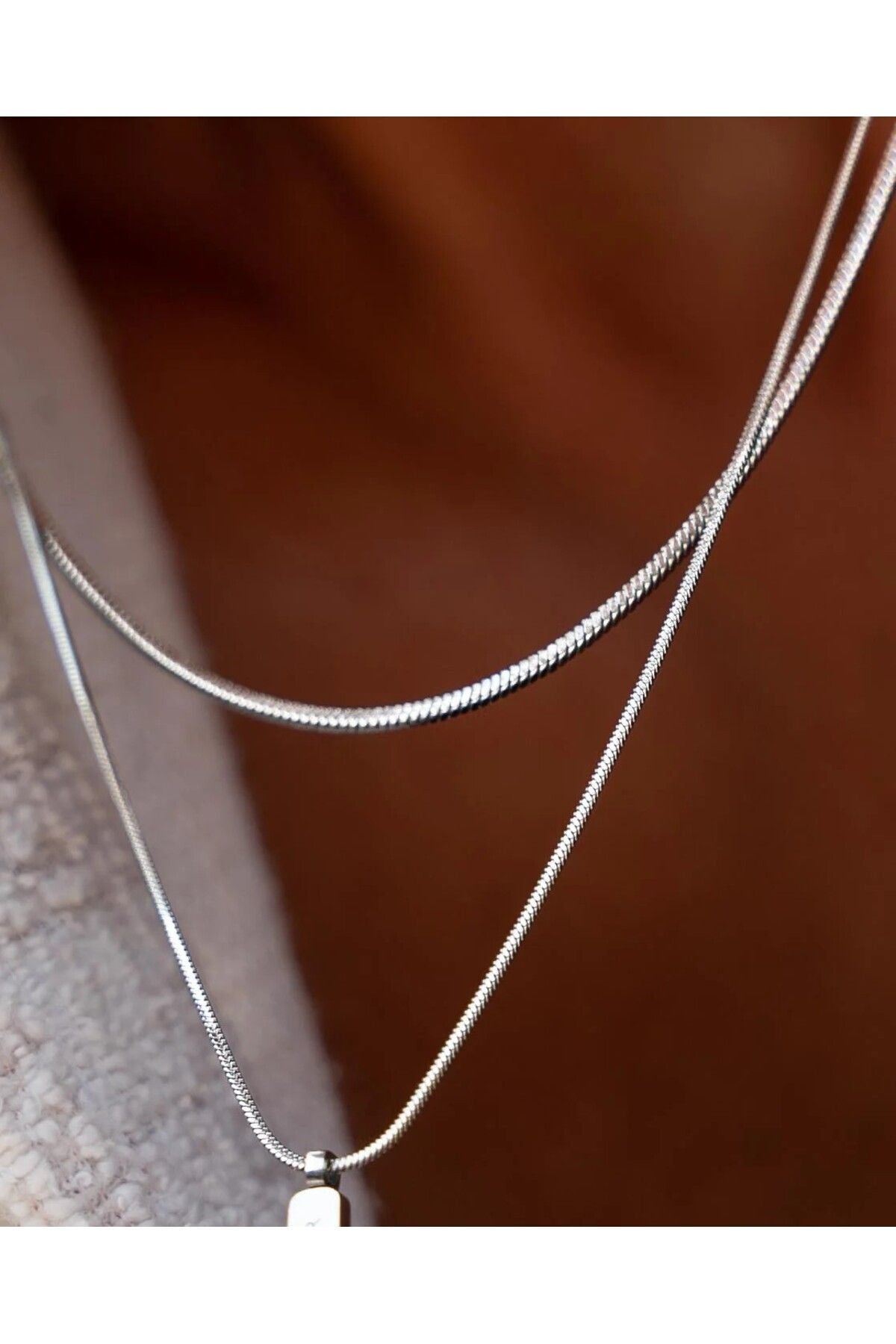925 Sterling Silver Old Money Snake Chain