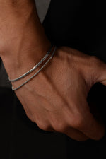 925 Sterling Silver Old Money Oxidized Dodge Bracelet