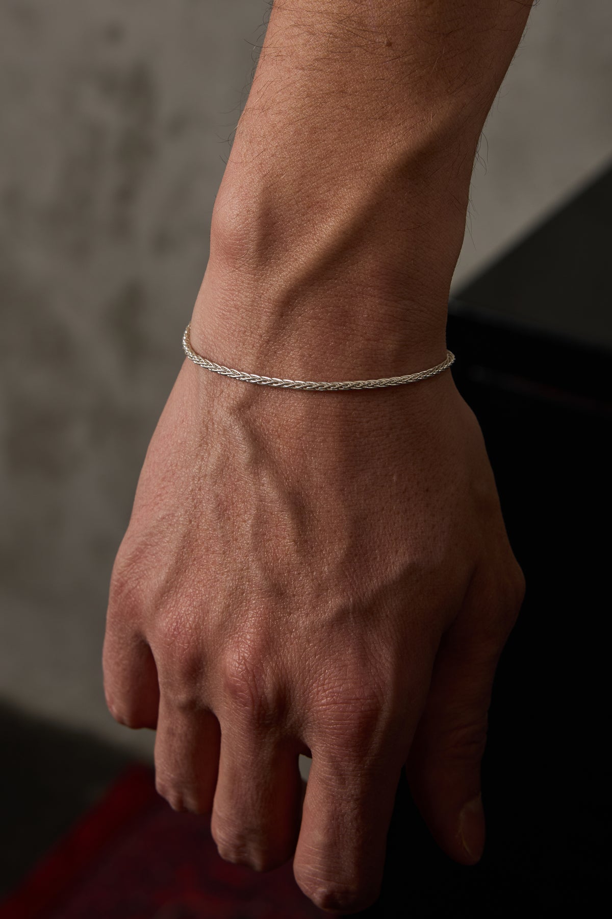 925 Sterling Silver Old Money Oxidized Italian Crushed Bracelet