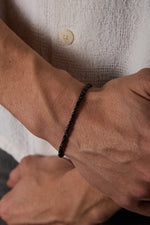 925 Sterling Silver Old Money Oxidized Italian Crushed Bracelet