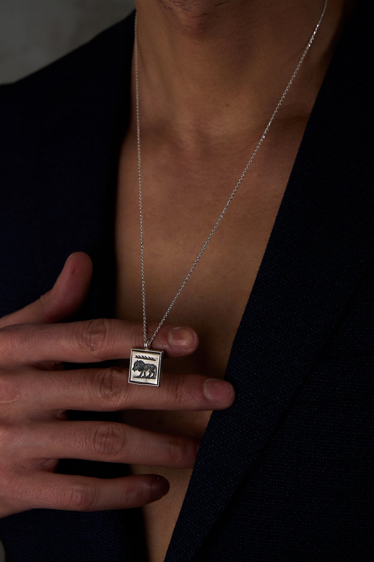 925 Sterling Silver Lion Forse Necklace