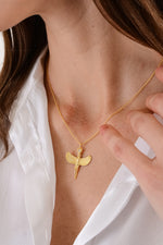 14K Gold Plated 925 Sterling Silver Isis Necklace