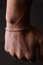 925 Sterling Silver Old Money Italian Cube Bracelet