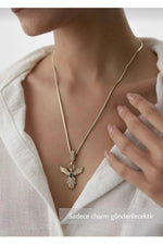 14K Gold Plated 925 Sterling Silver Phoenix Pendant