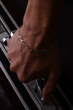 925 Sterling Silver Old Money Italian Cube Bracelet