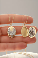 14K Gold Plated 925 Sterling Silver Phoenix Locket Necklace