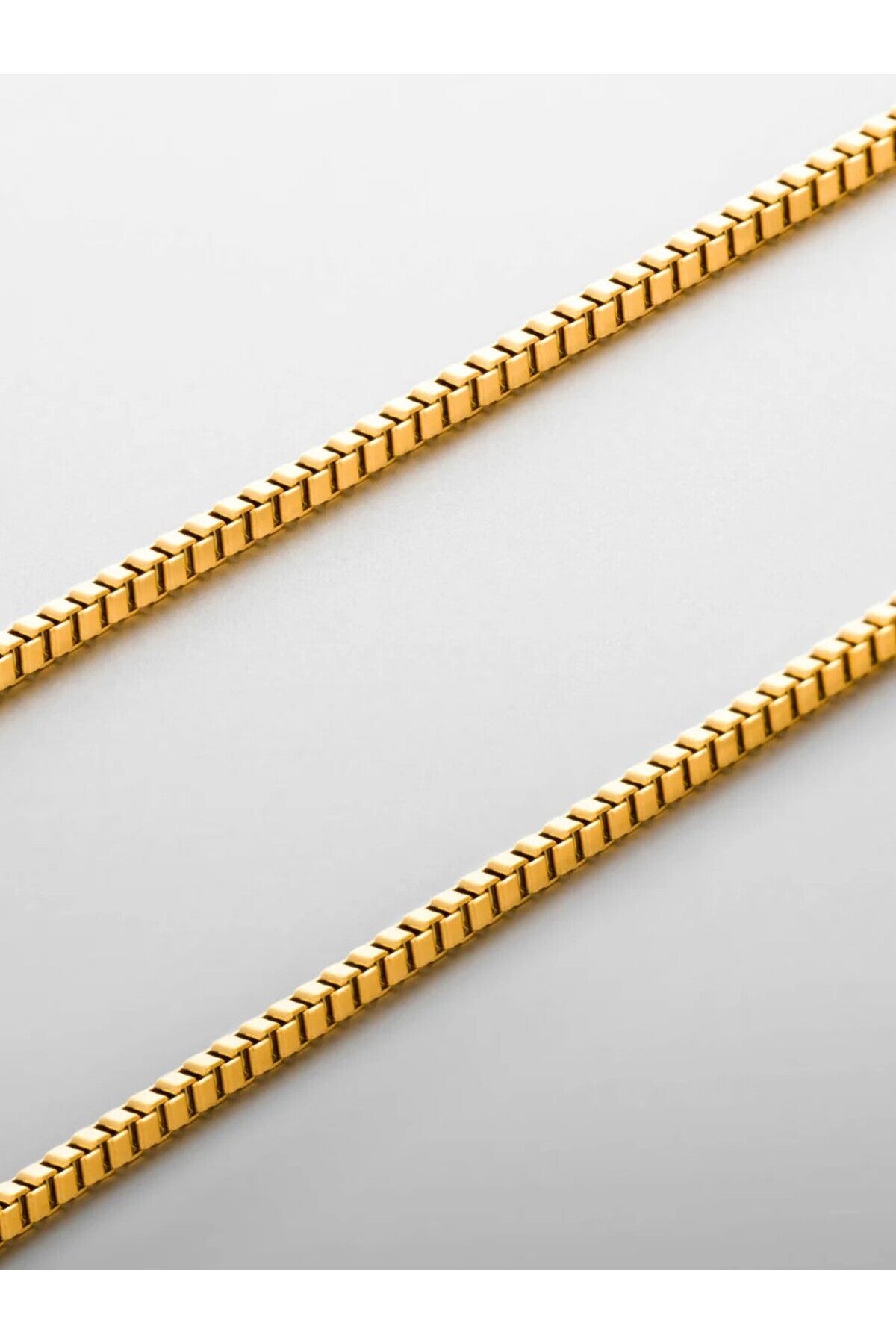 14 K Gold Kaplama 925 Ayar Gümüş Old Money Küp Zincir