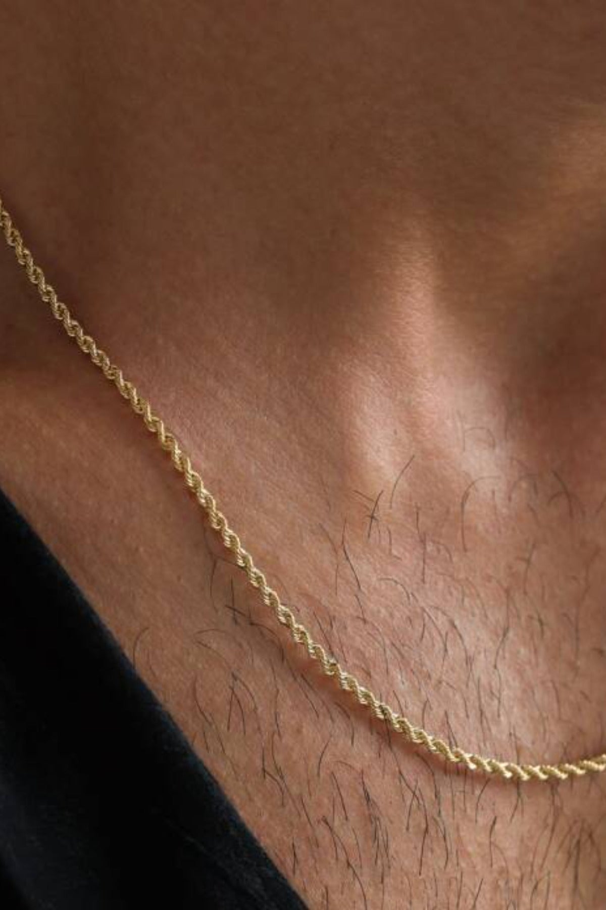 14 K Gold Kaplama 925 Ayar Gümüş Old Money İtalyan Burma Halat Kolye
