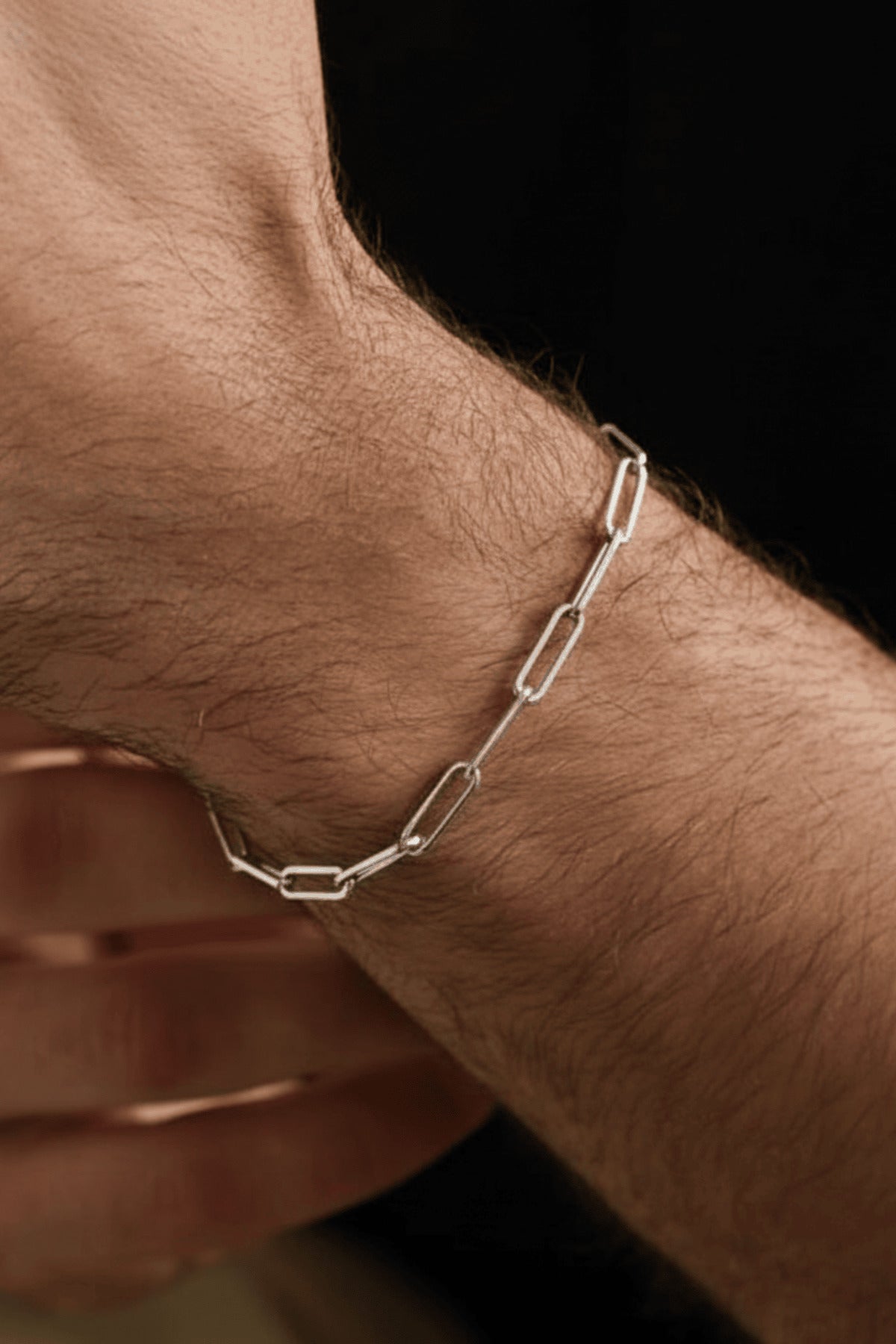 925 Ayar Gümüş Old Money İtalyan Paperclip Bileklik