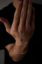 925 Sterling Silver Cube Petroglyph Necklace