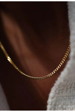 14 K Gold Kaplama 925 Ayar Gümüş 2 Mm Gurmet Kolye