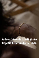 14 K Gold Kaplama 925 Ayar Gümüş Old Money Küp Bileklik