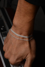 925 Sterling Silver Old Money Woven Bracelet – Men's