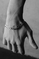 14 K White Gold Kaplama 925 Ayar Gümüş Miami Cuban Bileklik