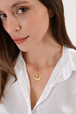 14K Gold Plated 925 Sterling Silver Isis Necklace
