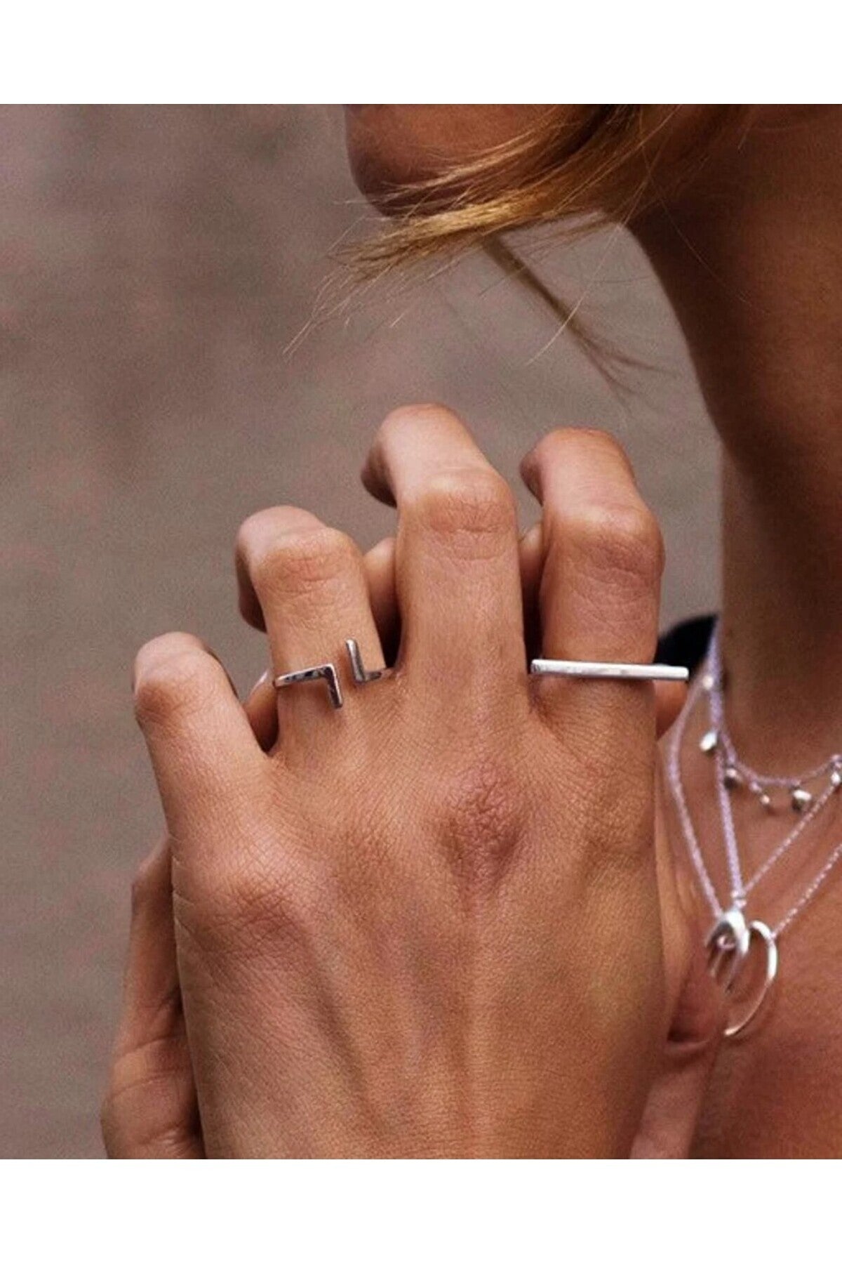 925 Sterling Silver Plain Paris Ring