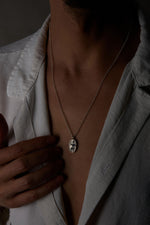 925 Sterling Silver Antique Warrior Dodge Necklace