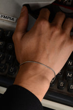 925 Sterling Silver Old Money Oxidized Dodge Bracelet