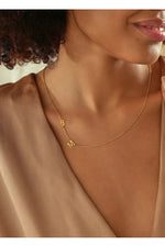 14K Gold Plated 925 Sterling Silver Custom Initial Design Necklace
