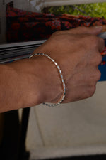 925 Sterling Silver Old Money Cylinder Bracelet