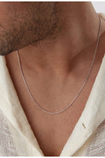 925 Sterling Silver Old Money Slim Foxtail Necklace