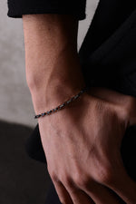 925 Sterling Silver Old Money Italian Oxidized Chunky Curb Bracelet