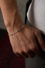 925 Sterling Silver Old Money Oxidized Italian Crushed Bracelet