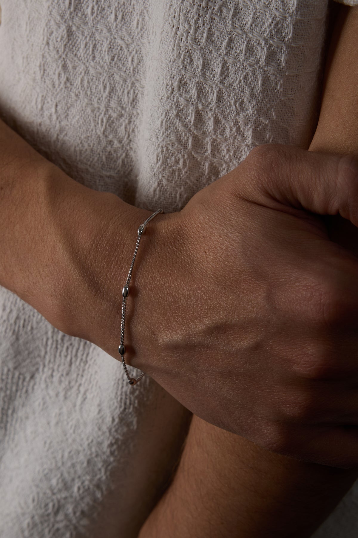 925 Sterling Silver Old Money Oxidized Italian Crushed Bracelet